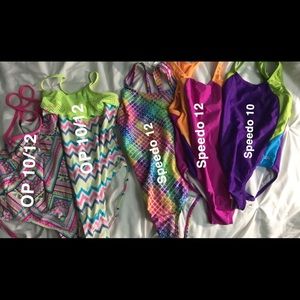Bundle of (5) girls 10-12 swimsuits